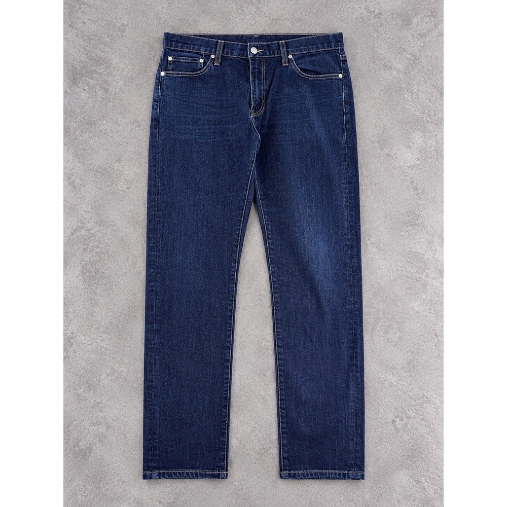 Smn The Finn Jeans Mens 36x29 Blue Dark Wash Slim Tapered Stretch Denim